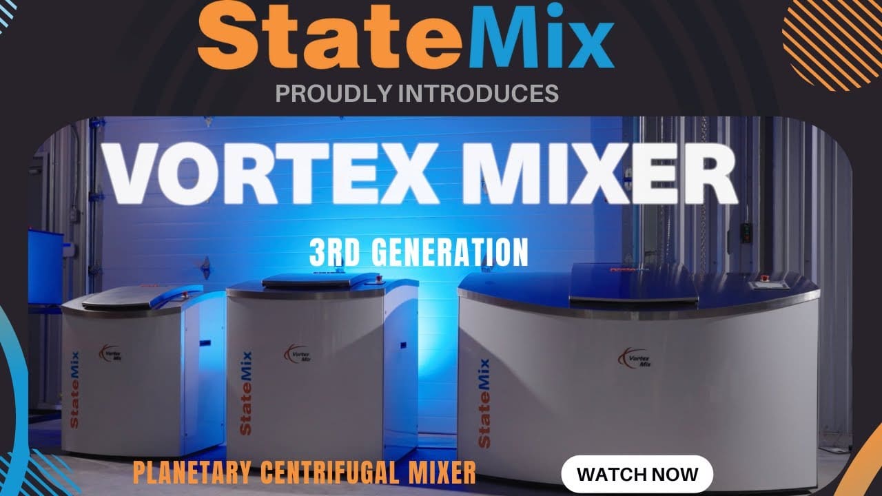 StateMix Vortex Mixer demo video: third generation planetary centrifugal mixer in action